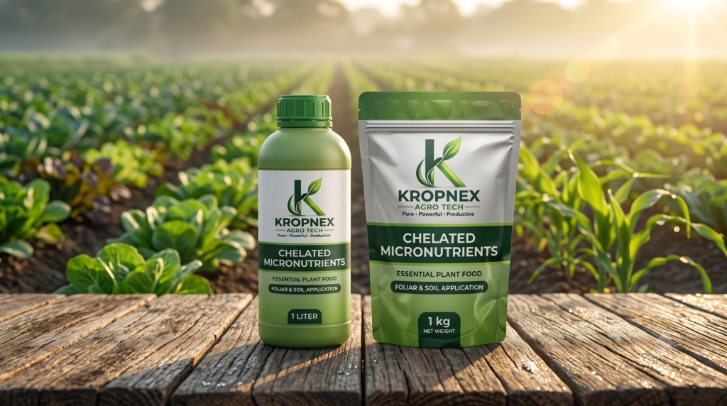 Why Chelated Micronutrients Are a Game - Changer for Indian Soils kropnex chelated micronutrient products for crop nutrition